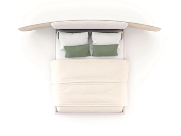 MARGEM - Upholstered fabric bed by Stylish Club - view 2